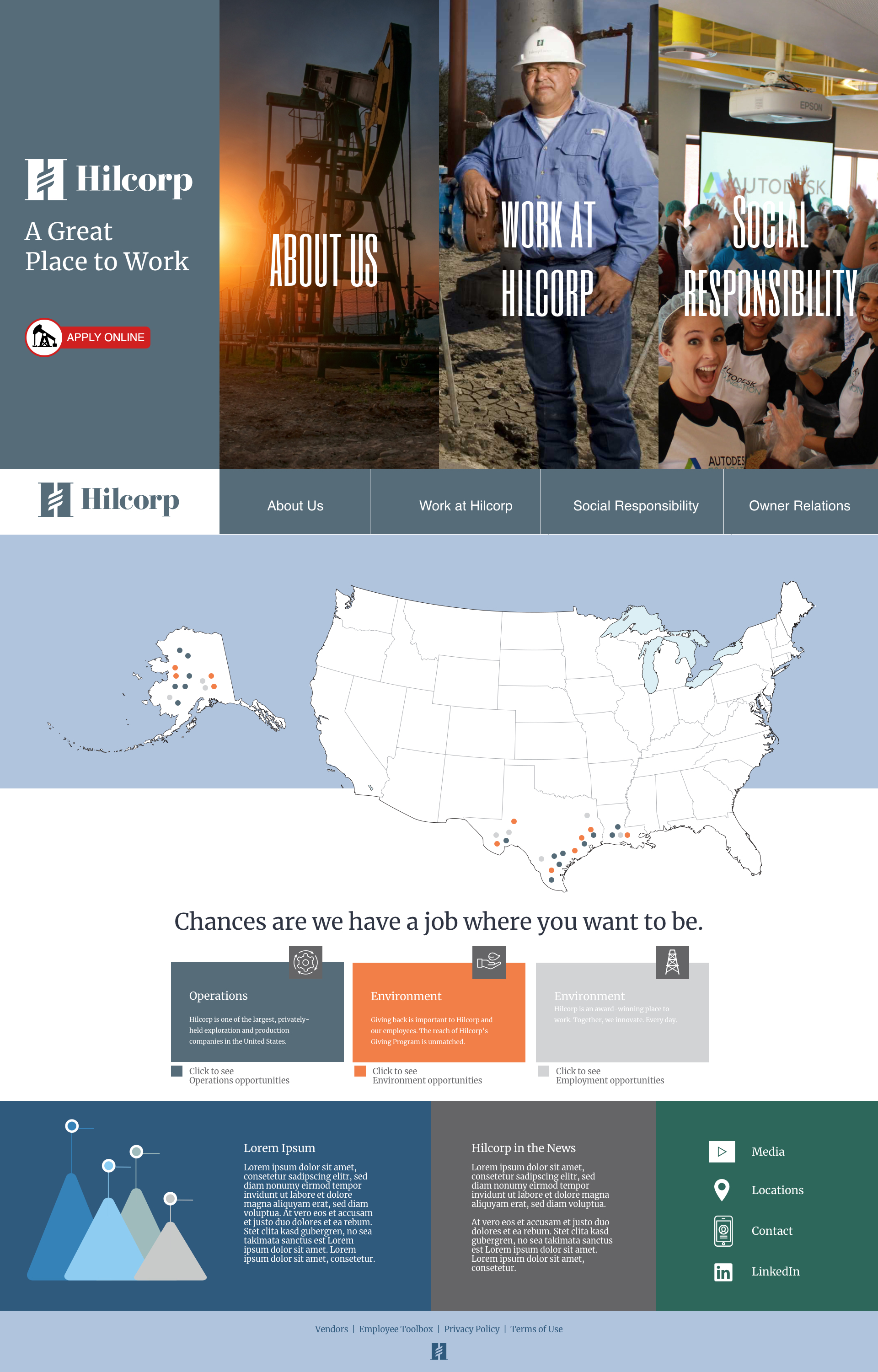 Homepage Wireframe