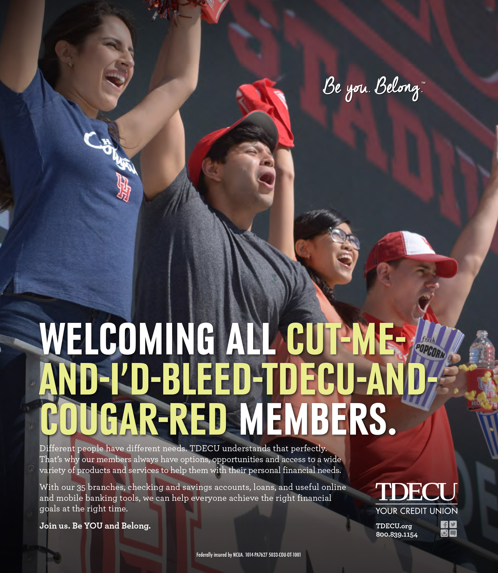 UH Cougars Support Ad